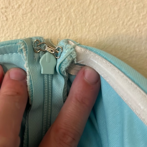 Speechless Junior Girl’s Baby Blue A-Line Beaded Bow Homecoming Dress Size 7 - Picture 10 of 12